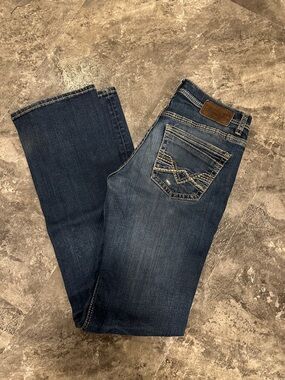 BKE Women's Dark Blue Bootcut Jeans